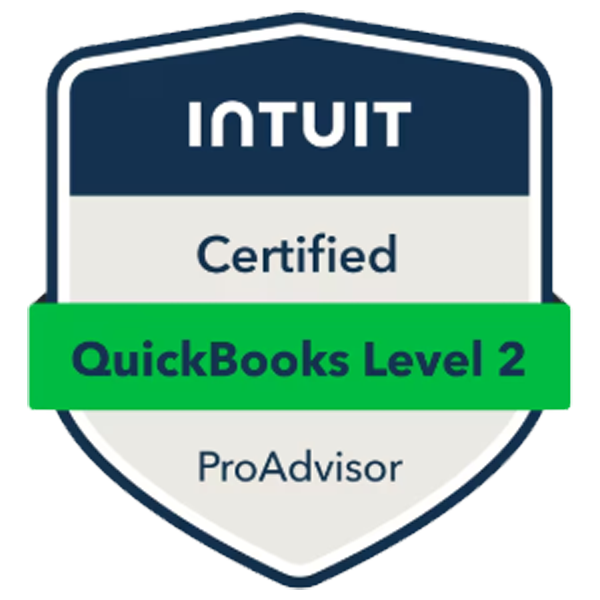 Intuit Certified QuickBooks ProAdvisor Level 2 Badge